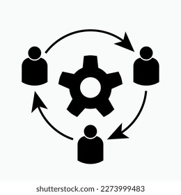 Work Together. Cooperation, Relationship Symbol.