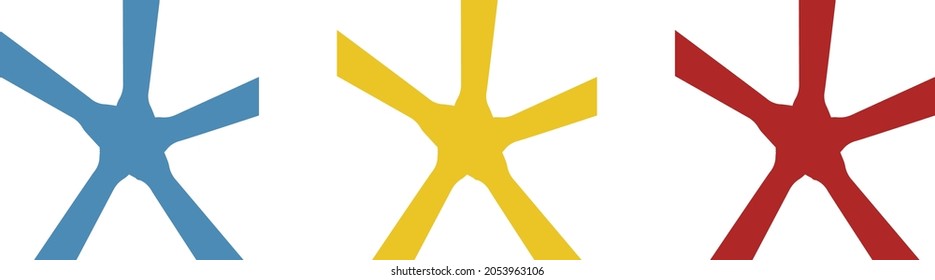 work together hands, folded hands in a heap, vector illustration