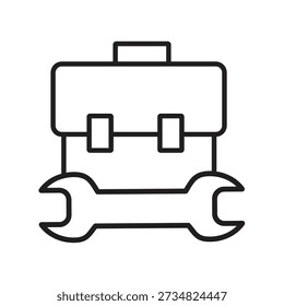 Work Tool Bag Vector, Tool Kit Bag Icon, Work Tool Bag Vector illustration for web and app..eps