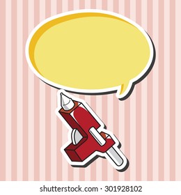 work tool hot melt glue gun theme elements vector,eps