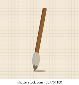 work tool painting brush theme elements vector,eps