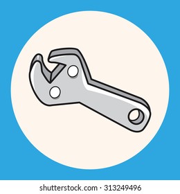 work tool pliers theme elements vector,eps