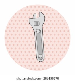 work tool wrench theme elements vector,eps