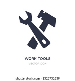 work tools icon on white background. Simple element illustration from UI concept. work tools sign icon symbol design.
