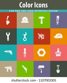 Work tools icon set for web sites and user interface