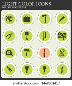 Work tools icon set for web sites and user interface