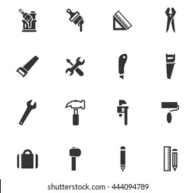 Work tools icon set for web sites and user interface
