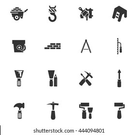 Work tools icon set for web sites and user interface
