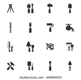 Work tools icon set for web sites and user interface
