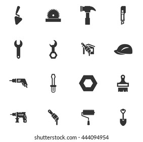 Work tools icon set for web sites and user interface