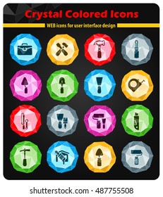 Work tools icon set for web sites and user interface