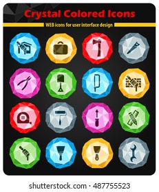 Work tools icon set for web sites and user interface