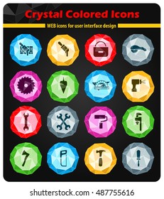 Work tools icon set for web sites and user interface