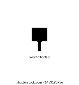 work tools icon vector black design