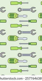 Work tools pattern background. Work tools illustration pattern. Work tools background. Perfect for fabrics, print, textile, wallpaper, and decor. SSTKbackgrounds