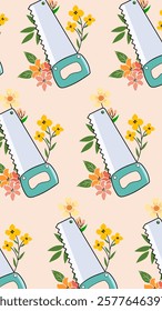 Work tools pattern background. Work tools illustration pattern. Work tools background. Perfect for fabrics, print, textile, wallpaper, and decor. SSTKbackgrounds