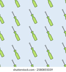 Work tools seamless pattern background. Work tools illustration pattern. Work tools, industry background. Perfect for fabrics, print, textile, wallpaper, and decor. SSTKbackgrounds