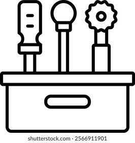 Work Tools vector icon. Can be used for printing, mobile and web applications.