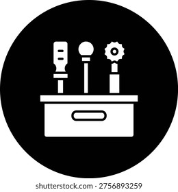 Work Tools vector icon. Can be used for printing, mobile and web applications.