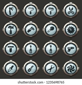 Work tools vector icons for user interface design