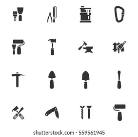 work tools vector icons for user interface design