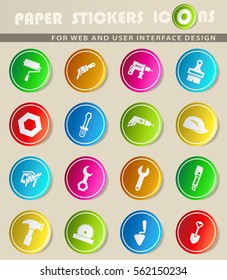 work tools vector icons for user interface design