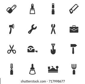 Work tools vector icons for user interface design