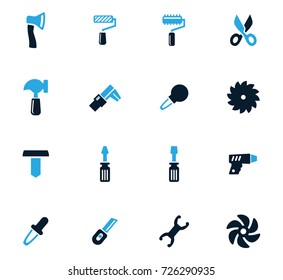 Work tools vector icons for user interface design