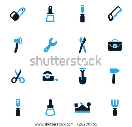 Work tools vector icons for user interface design