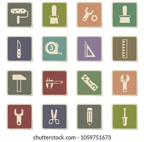 work tools vector icons for web and user interface design