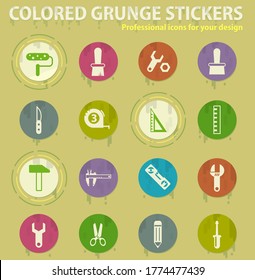 work tools vector icons for web and user interface design