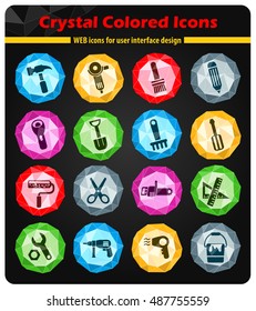 work tools web icons for user interface design