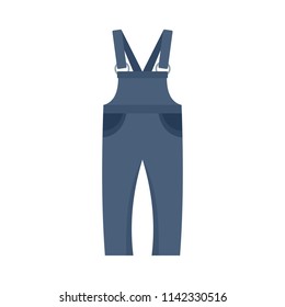 Work trousers icon. Flat illustration of work trousers vector icon for web isolated on white