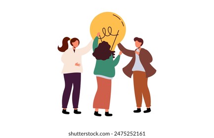 Arbeiten unter brillanter Idee, Brainstorming, Lösungskonzept finden