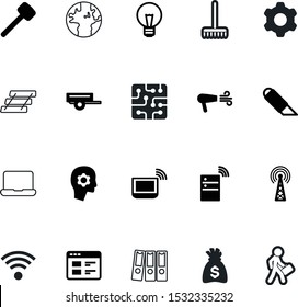 work vector icon set such as: board, transport, technical, telecommunications, power, datacenter, pound, barber, beauty, rubber, full, wooden, hotspot, gears, hairdryer, strategy, mallet, zone, lamp