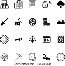 work vector icon set such as: broadcast, math, public, boot, gum, paint, carpenter, health, rubber, water, glass, gear, holiday, timer, progress, organizational, cog, organization, power, lawn