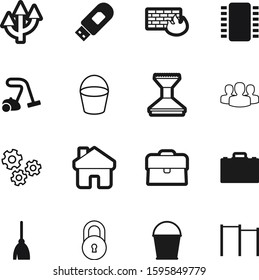 work vector icon set such as: website, fitness, map, padlock, bucketful, lines, curve, team, knowledge, male, usb, architecture, finance, cpu, woman, residence, double, workout, technical, cog