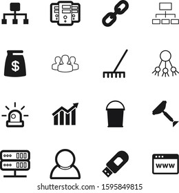 work vector icon set such as: women, set, sack, leader, rake, medical, file, improvement, agriculture, bath, funds, urgency, usb, transfer, chain, recovery, shape, cleanup, modern, connect, logo
