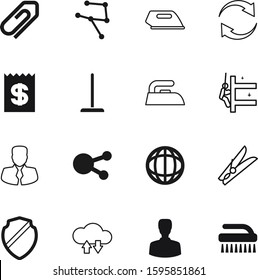 work vector icon set such as: security, circular, fetlock, tie, stationery, invoice, skyscraper, steam, device, list, high, mop, services, electrical, supplies, sale, bill, industrial, avatar, dirt