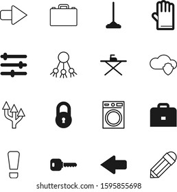 work vector icon set such as: service, clear, road, domestic, hazard, blank, risk, social, traffic, cleaner, wringer, square, platform, hygiene, pair, multimedia, electricity, message, cloth, music