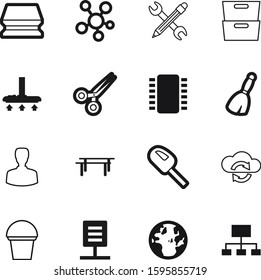 Work Vector Icon Set Such As: Send, Process, Hospital, Male, Janitor, Image, Head, Planet, Garbage, Expert, Synchronization, Suit, Digital, Washer, Knowledge, Search, Clip, Board, Pen, House, Paper