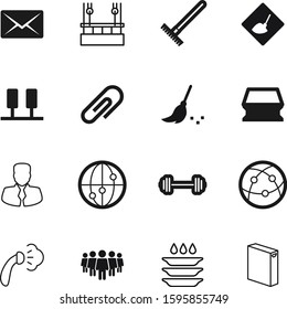 work vector icon set such as: website, plate, site, farm, accessory, barbell, backup, construct, center, glass, send, fix, health, company, pack, envelope, letter, smooth, dishwasher, athletic