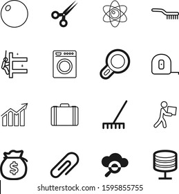 work vector icon set such as: young, stationery, school, mobile, domestic, device, tailor, deliveryman, sport, attach, bank, caucasian, delivery, roll, globe, cut, wireless, gardening, construction