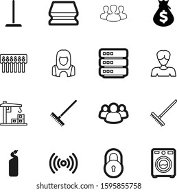 work vector icon set such as: cable, construction, broadband, water, administrator, save, pad, blue, set, simple, male, circle, password, washer, community, face, soap, secret, ui, apron, icons