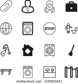 work vector icon set such as: screw, face, danger, briefcase, toolbox, cleanup, attachment, vacuum, map, green, baggage, ball, knowledge, do, case, room, window, male, accessory, wrench, traffic