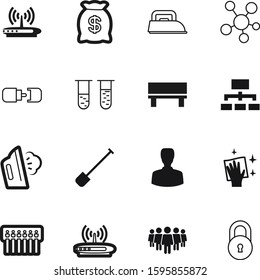 work vector icon set such as: medicine, meeting, emblem, interface, gardening, electric, save, diagram, young, link, press, bag, head, connectivity, science, logo, global, tree, dirty, electricity