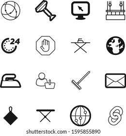 work vector icon set such as: housekeeping, neon, online, 3d, room, red, connectivity, customer, industrial, users, chain, lifestyle, drawing, mouse, hour, connect, laptop, heat, electrical, outline