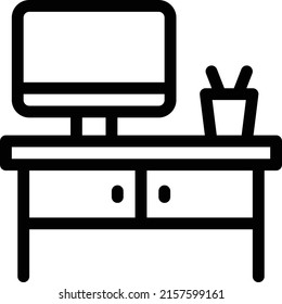 work Vector illustration on a transparent background. Premium quality symmbols. Thin line vector icons for concept and graphic design.