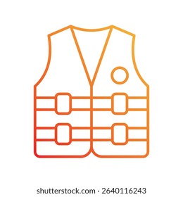 work vest icon with white background vector stock illustration