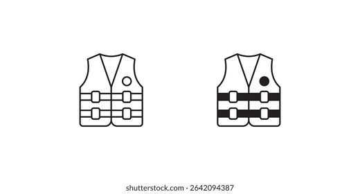 work vest icon with white background vector stock illustration